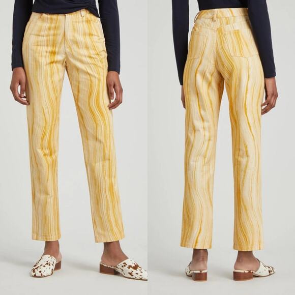 Paloma Wool High Waist Straight Leg Cotton Trousers Size 8 - Picture 13 of 13